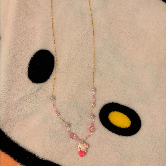 Super cute y2k Sanrio hello kitty HANDMADE necklace! - Picture 2 of 4